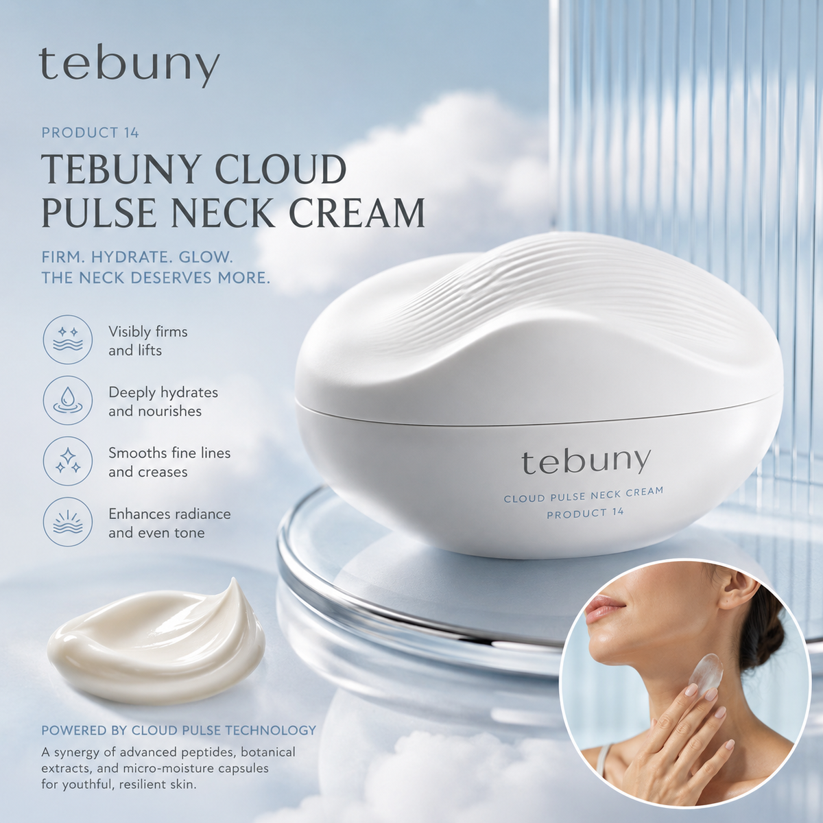 tebuny™ Cloud Pulse Neck Moisture Cream