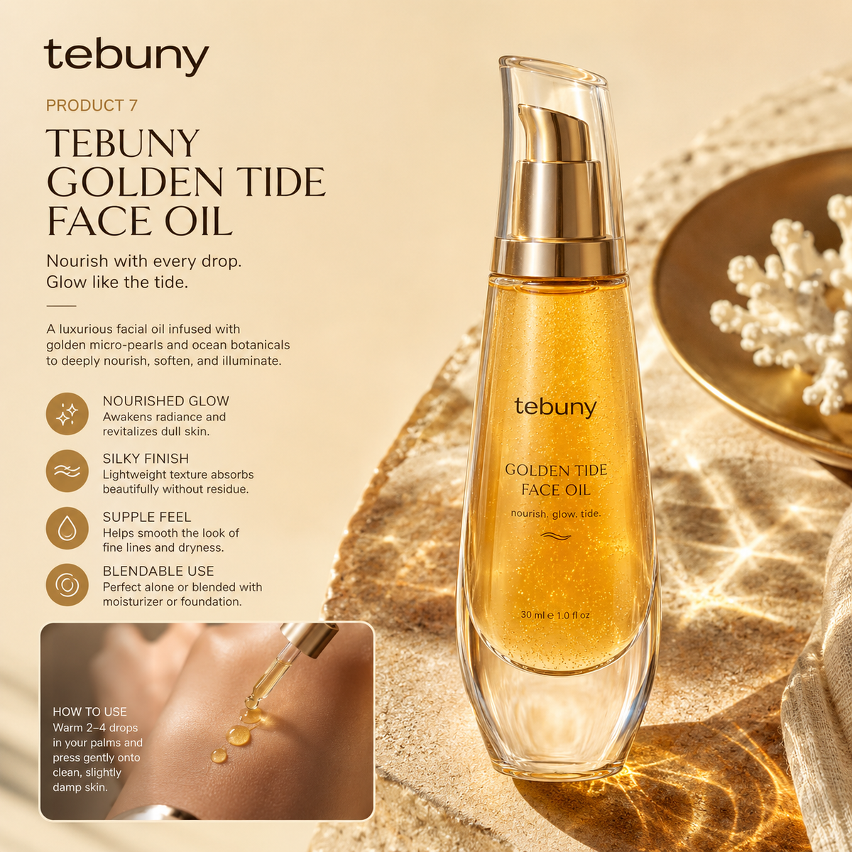 tebuny™ Golden Tide Nourishing Face Oil