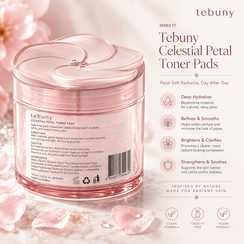 tebuny™ Celestial Petal Pre-Soaked Toner Pads