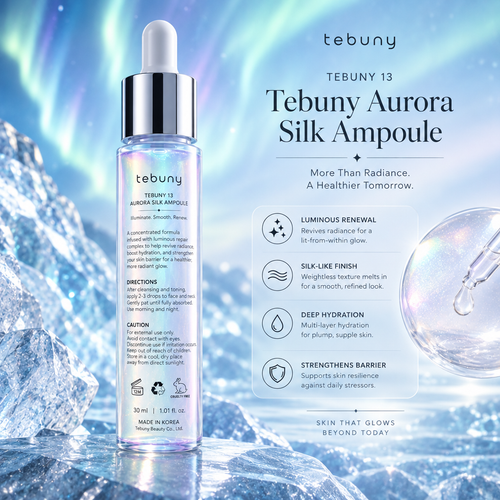 tebuny™ Aurora Silk Concentrated-Feel Facial Ampoule